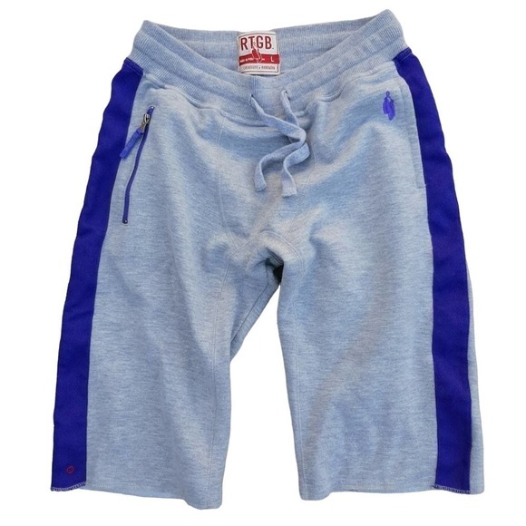 RTGB Red Tag Brand Gray w/Purple Sweat Shorts Large - Picture 1 of 9